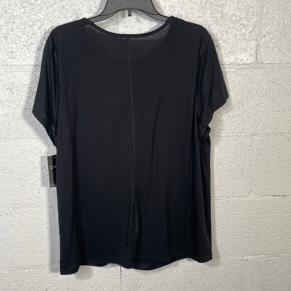 ID Ideology Women's Side-Knot T-Shirt,  Black XXL - Picture 2 of 5